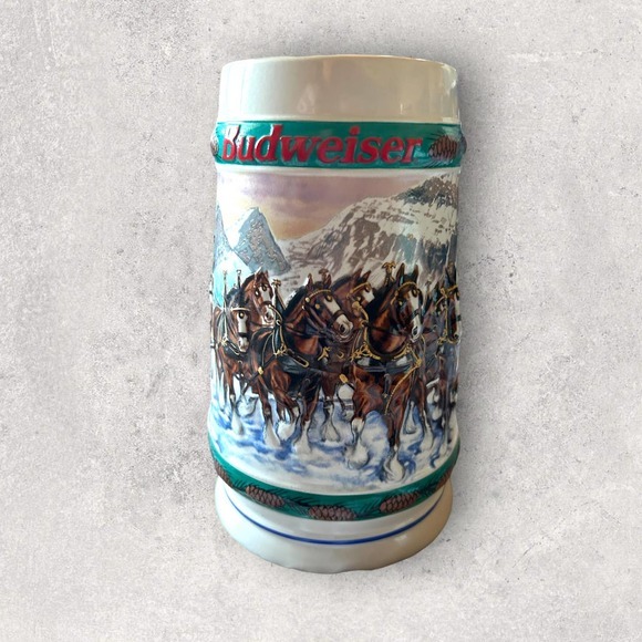 1993 Budweiser Holiday Stein Special Delivery 01850028 Beer Mug With COA &‎ Box - Picture 3 of 4